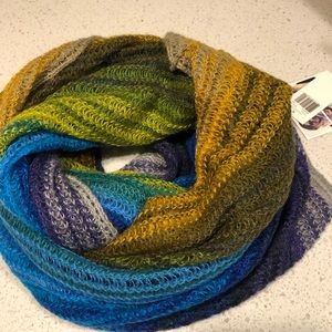 Light weight colorful tube scarf .